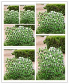 Simulation outdoor wooden fence (Option: Small-6pcs)